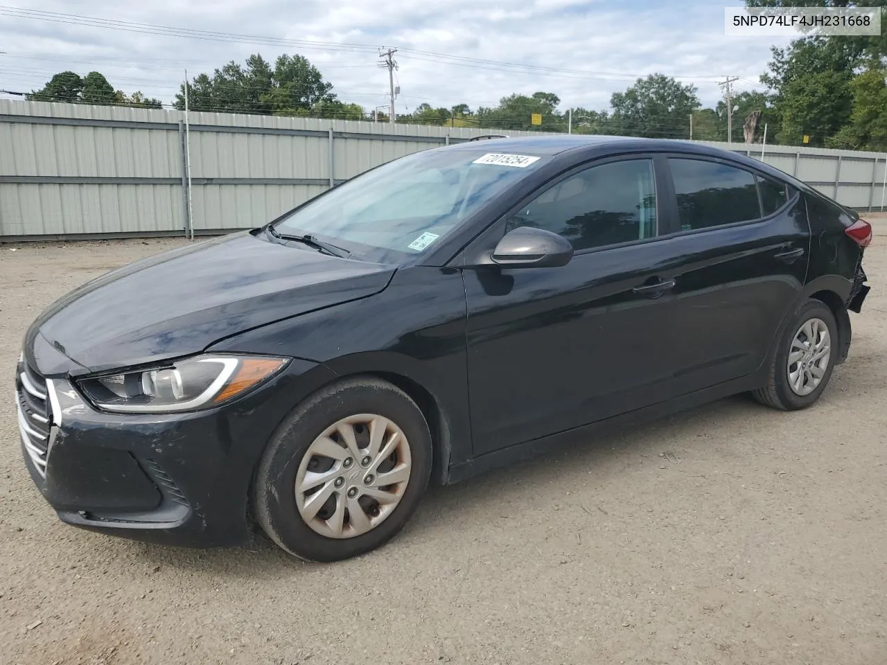 5NPD74LF4JH231668 2018 Hyundai Elantra Se