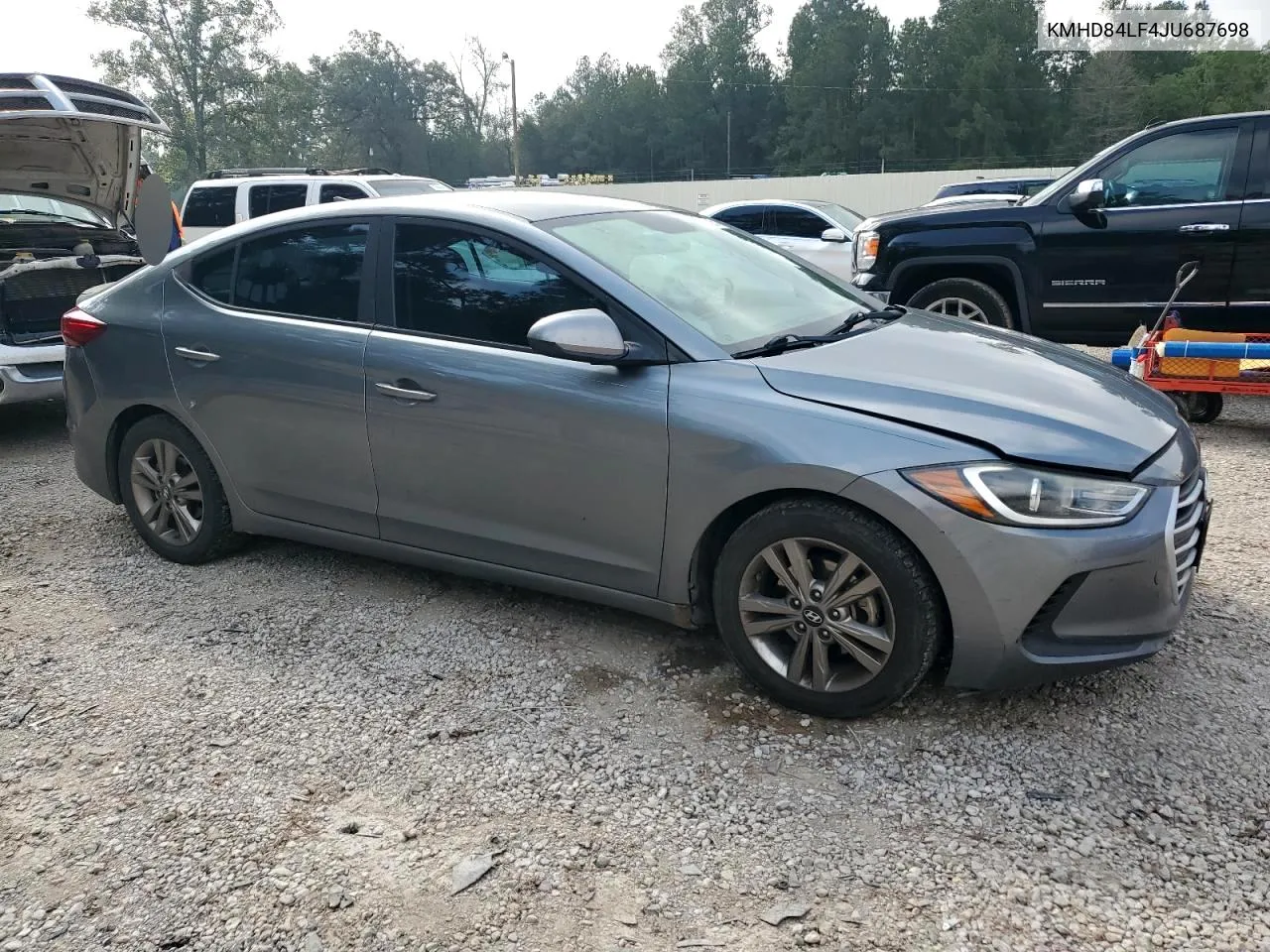 2018 Hyundai Elantra Sel VIN: KMHD84LF4JU687698 Lot: 72045354