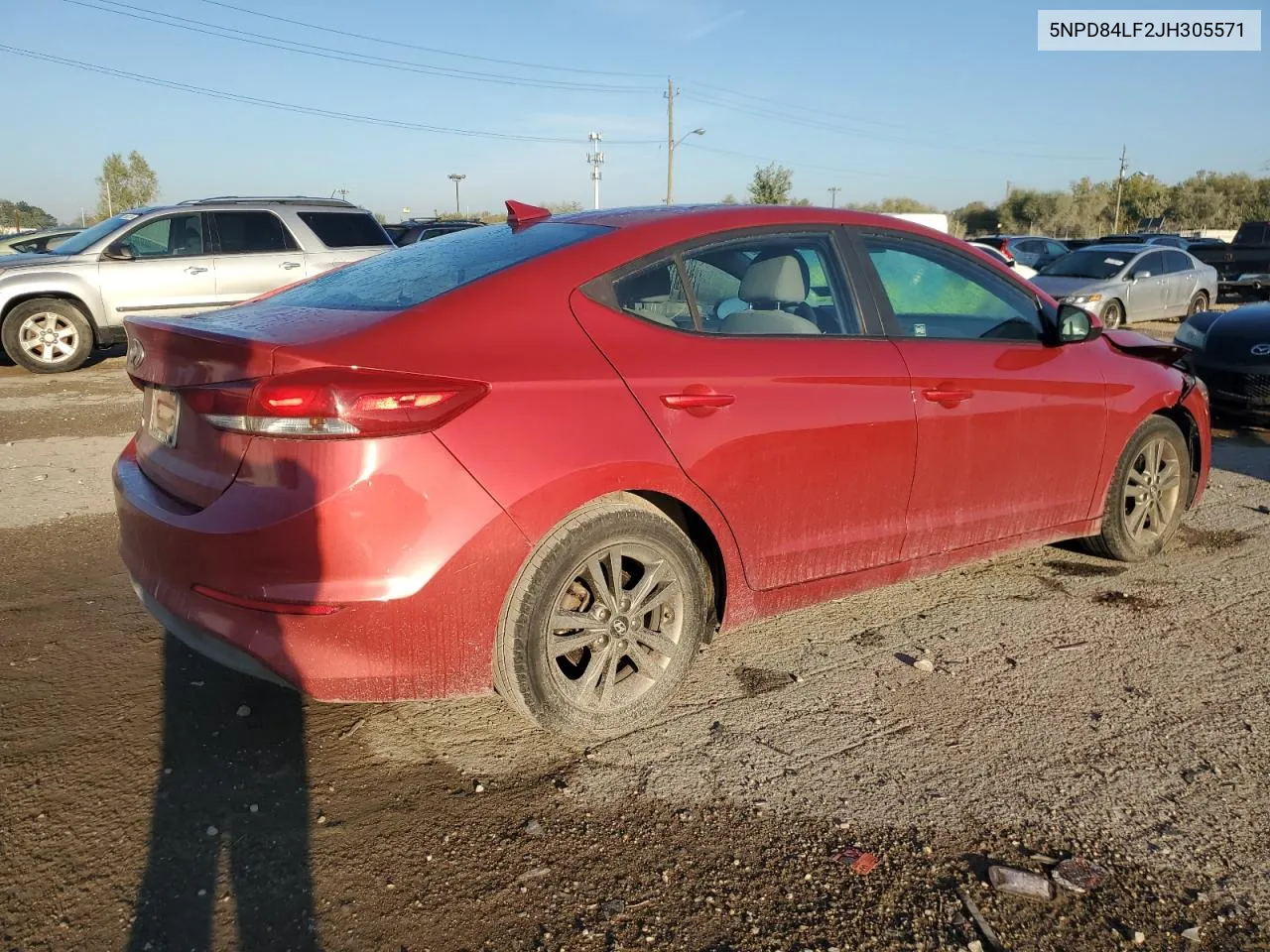 2018 Hyundai Elantra Sel VIN: 5NPD84LF2JH305571 Lot: 72184084