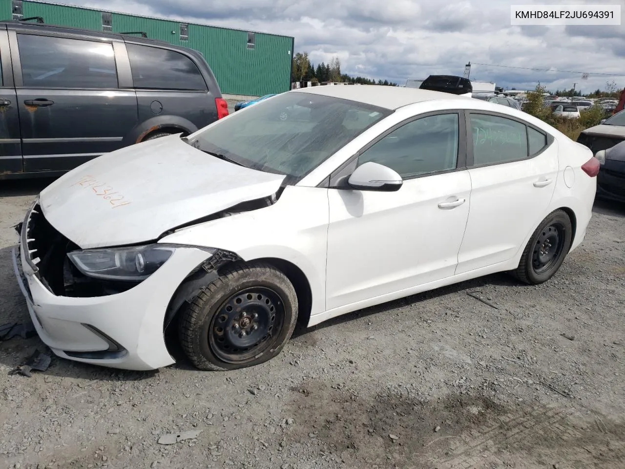 2018 Hyundai Elantra Sel VIN: KMHD84LF2JU694391 Lot: 72423694