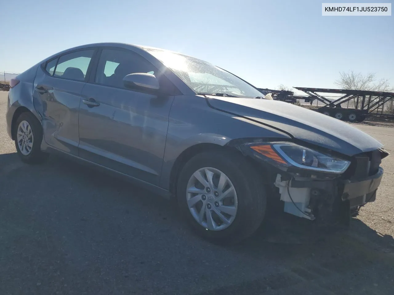 2018 Hyundai Elantra Se VIN: KMHD74LF1JU523750 Lot: 72536864