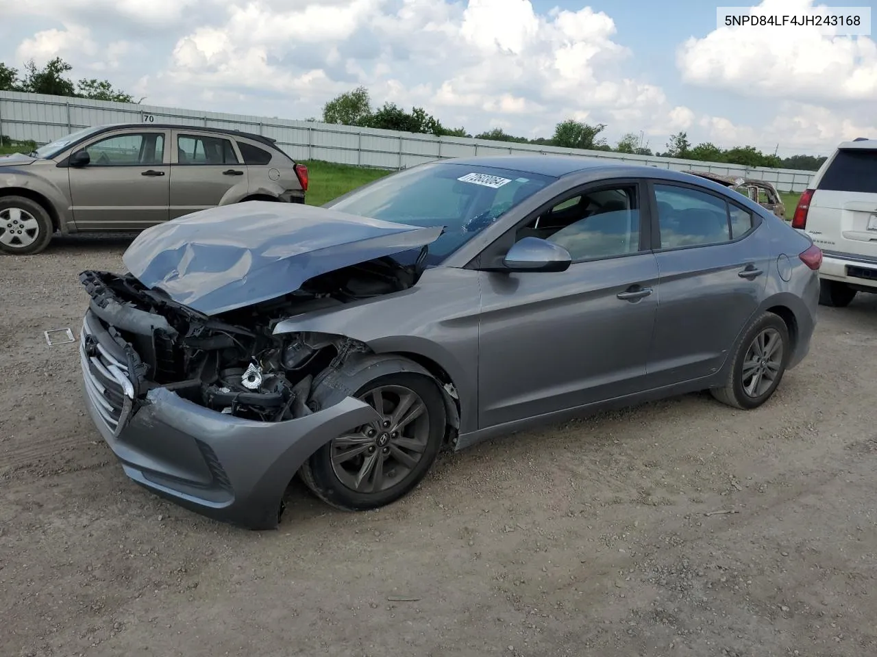 2018 Hyundai Elantra Sel VIN: 5NPD84LF4JH243168 Lot: 72603064