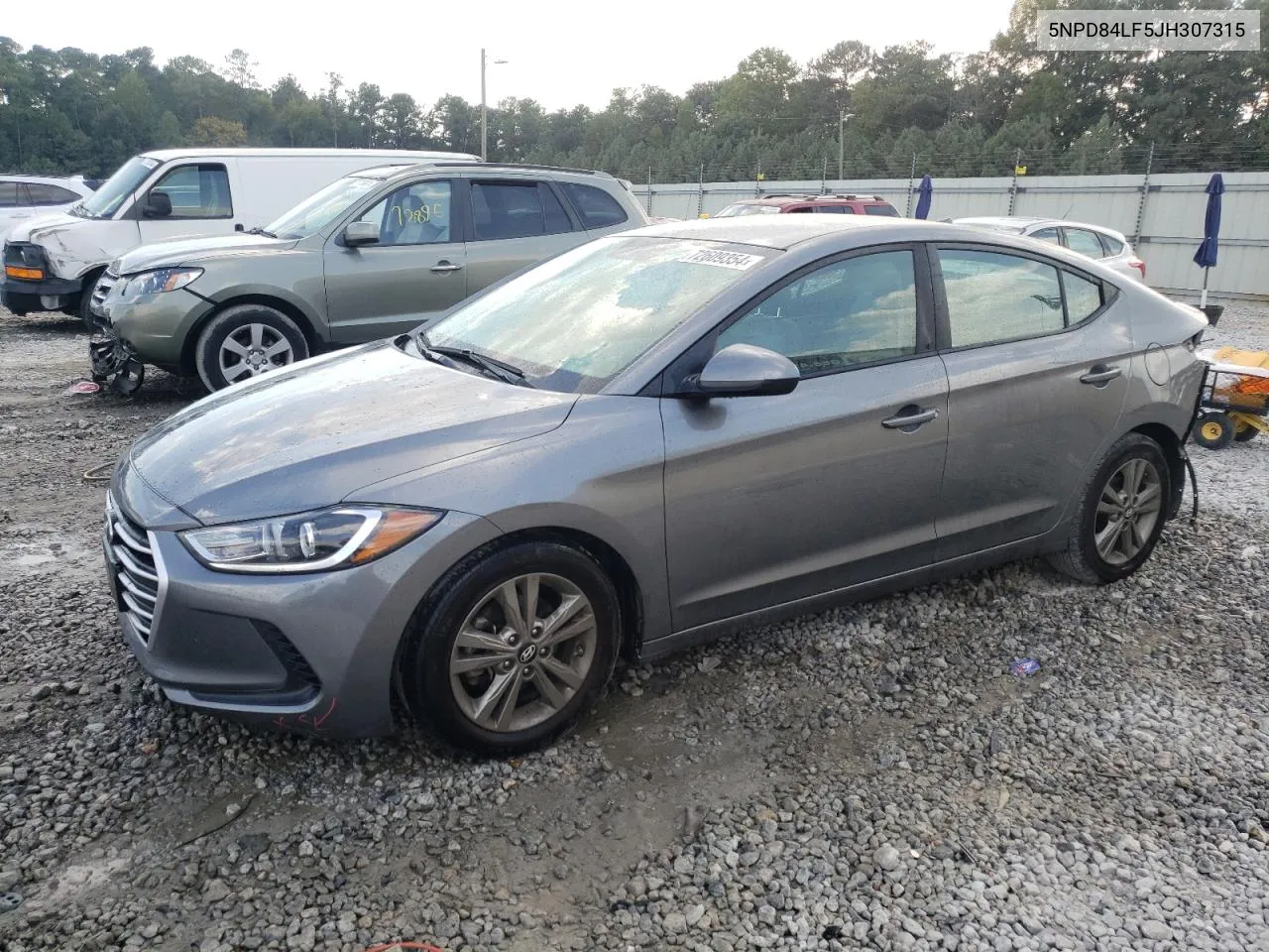 2018 Hyundai Elantra Sel VIN: 5NPD84LF5JH307315 Lot: 72609354