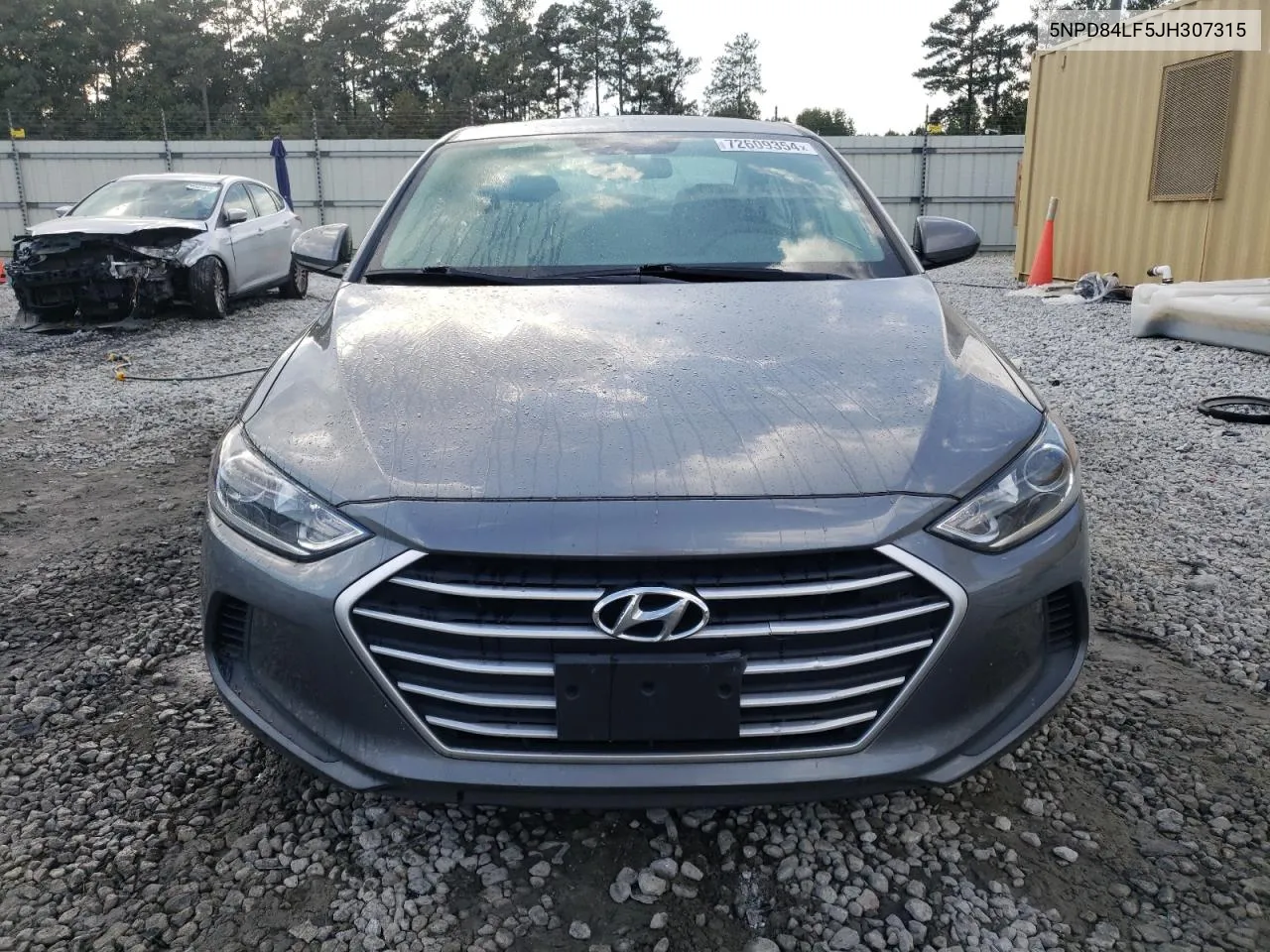 5NPD84LF5JH307315 2018 Hyundai Elantra Sel