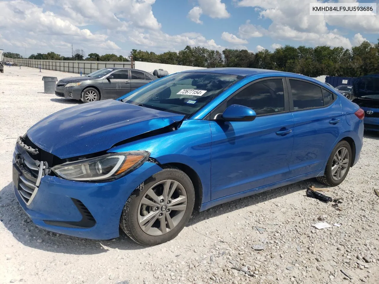 KMHD84LF9JU593686 2018 Hyundai Elantra Sel