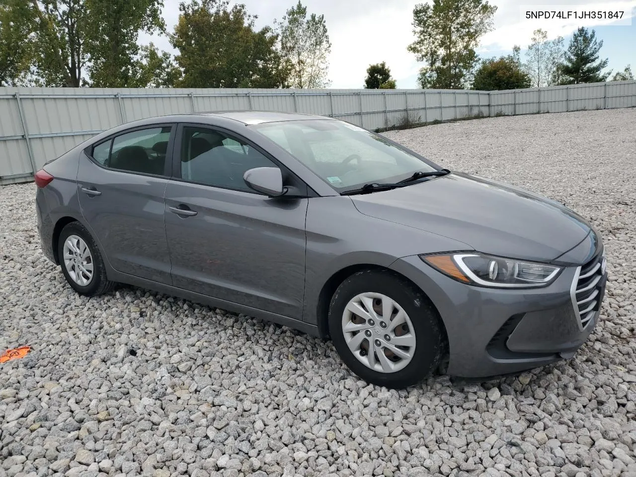 5NPD74LF1JH351847 2018 Hyundai Elantra Se