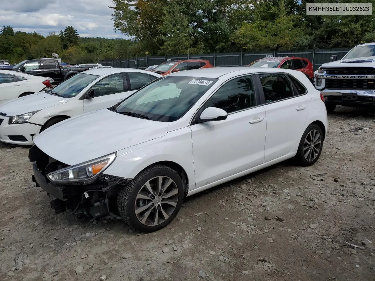 2018 Hyundai Elantra Gt VIN: KMHH35LE1JU032623 Lot: 72744674