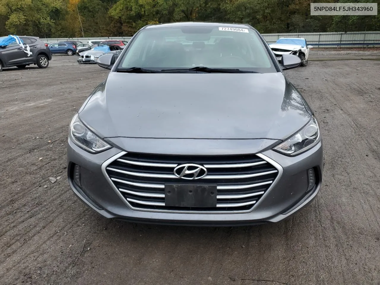 2018 Hyundai Elantra Sel VIN: 5NPD84LF5JH343960 Lot: 72749084