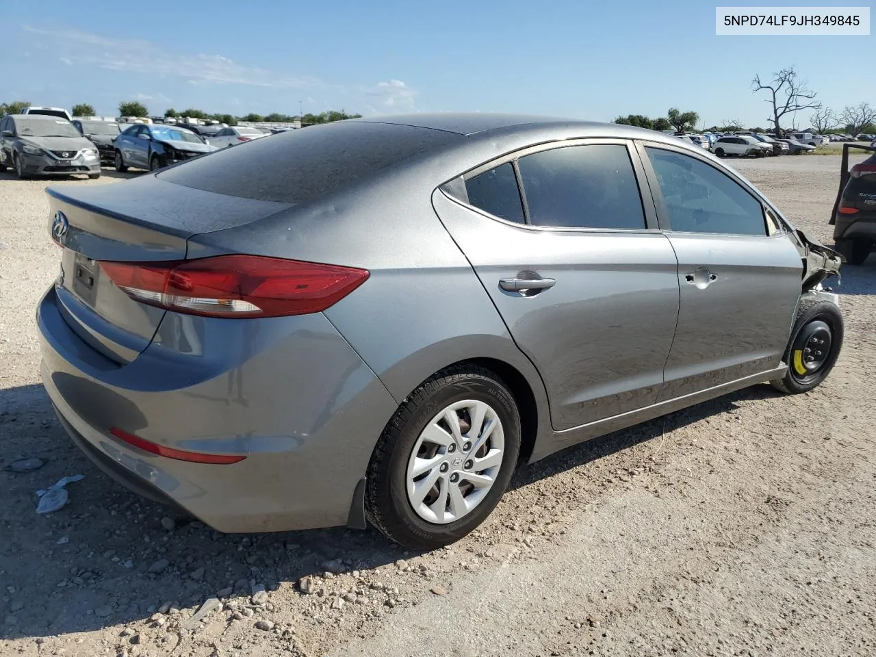 5NPD74LF9JH349845 2018 Hyundai Elantra Se