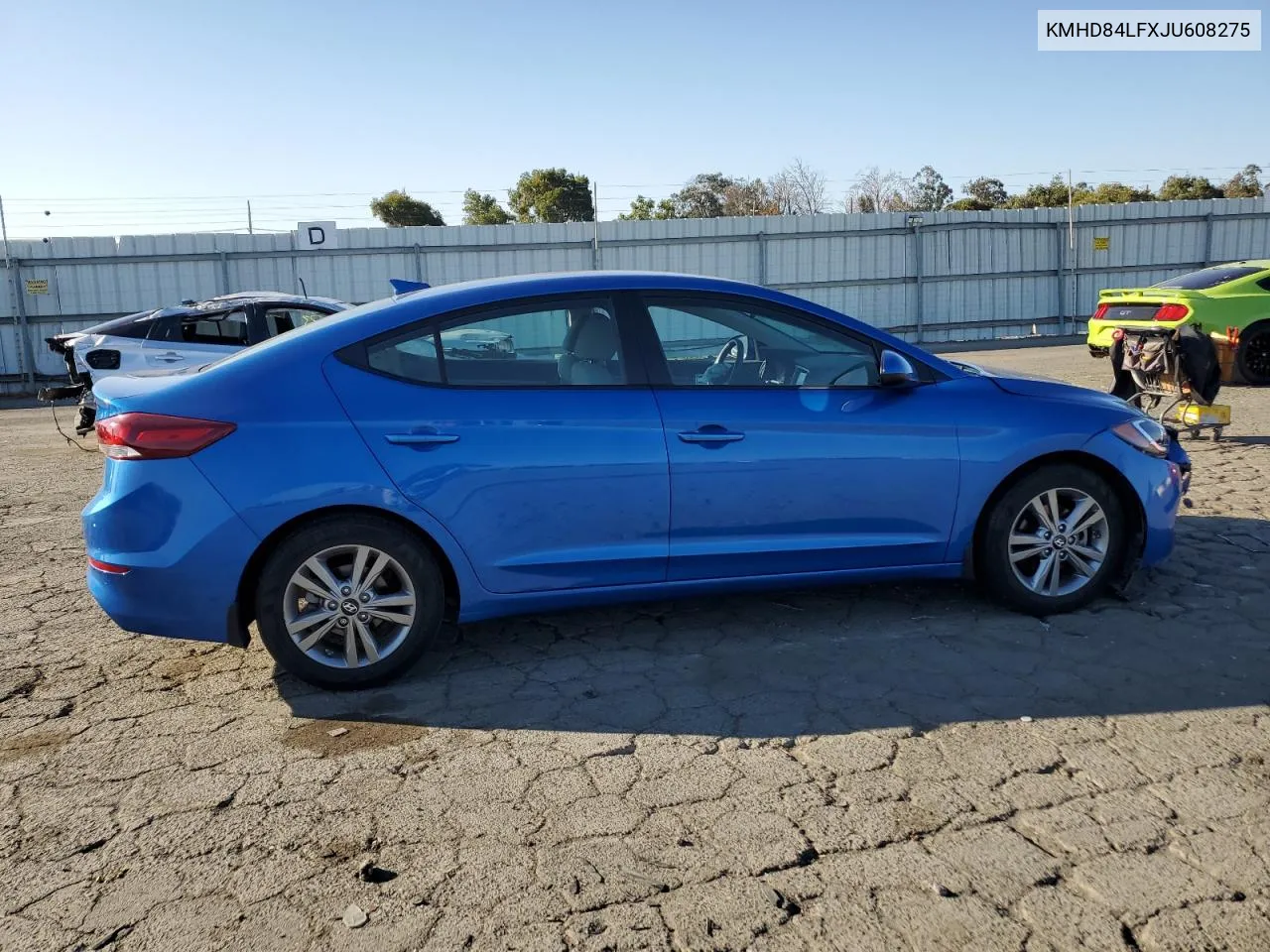 2018 Hyundai Elantra Sel VIN: KMHD84LFXJU608275 Lot: 72815554