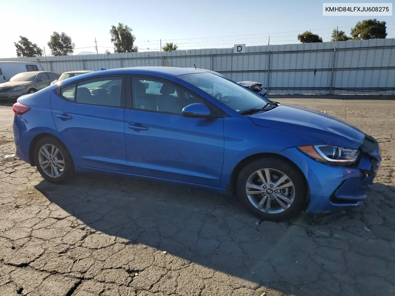 2018 Hyundai Elantra Sel VIN: KMHD84LFXJU608275 Lot: 72815554