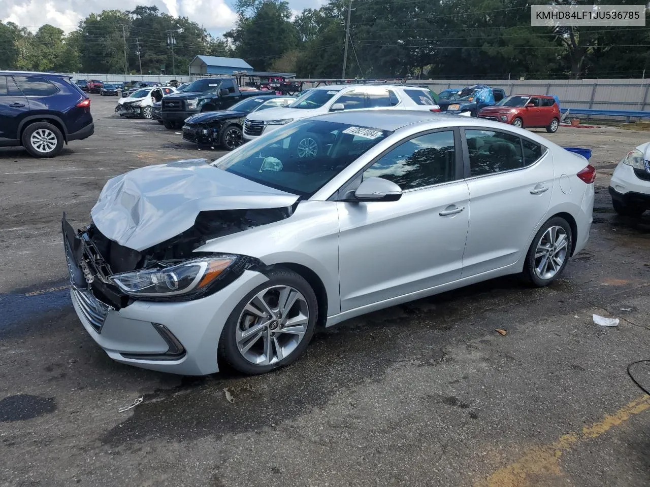 2018 Hyundai Elantra Sel VIN: KMHD84LF1JU536785 Lot: 72827084