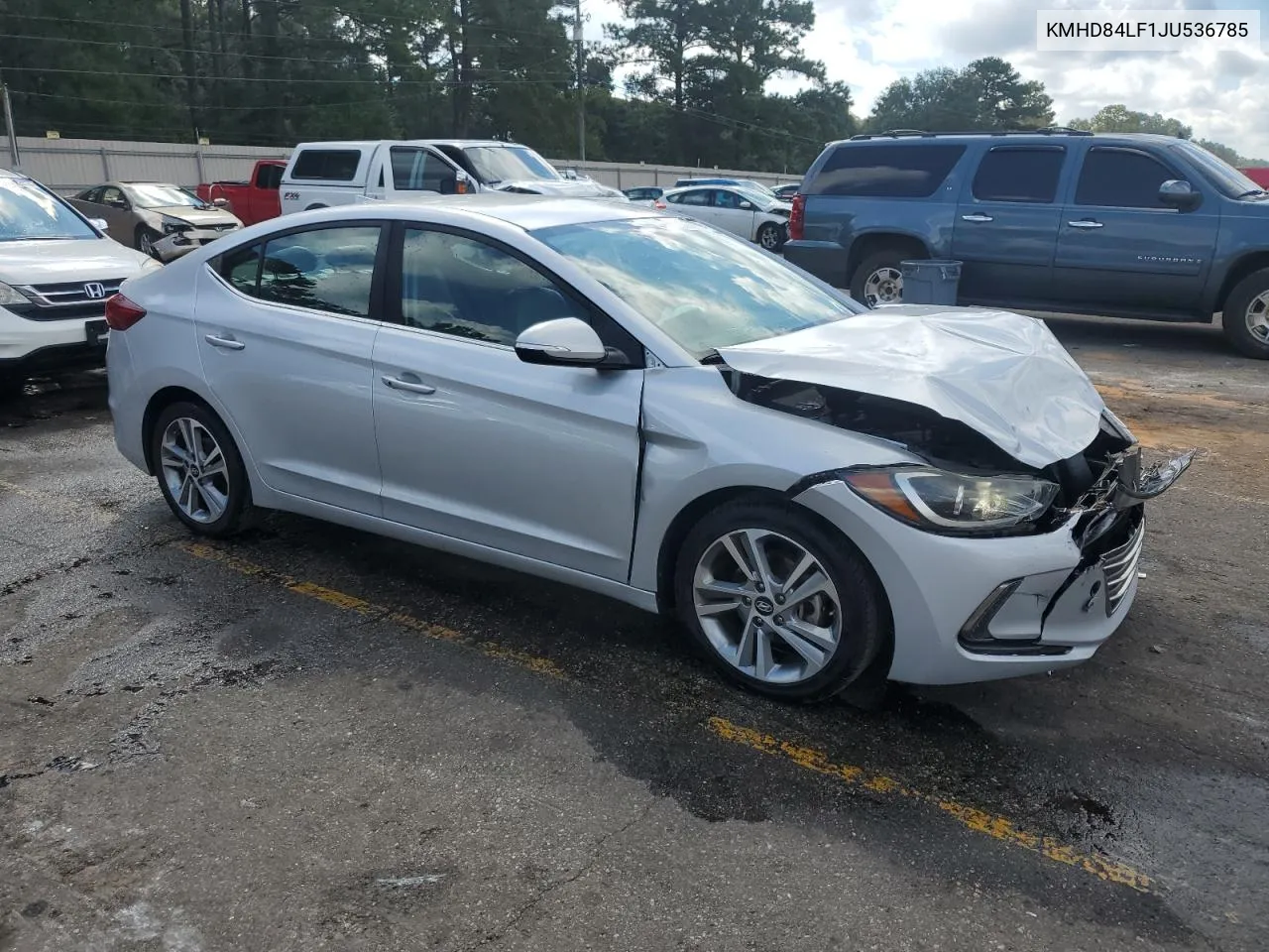 KMHD84LF1JU536785 2018 Hyundai Elantra Sel