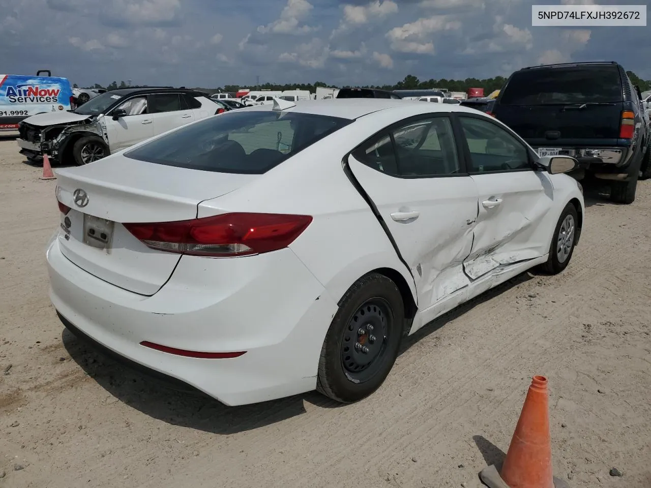 2018 Hyundai Elantra Se VIN: 5NPD74LFXJH392672 Lot: 72846924