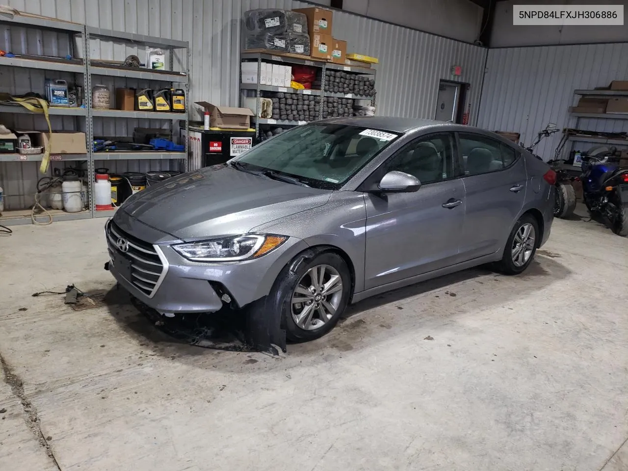 2018 Hyundai Elantra Sel VIN: 5NPD84LFXJH306886 Lot: 73038574