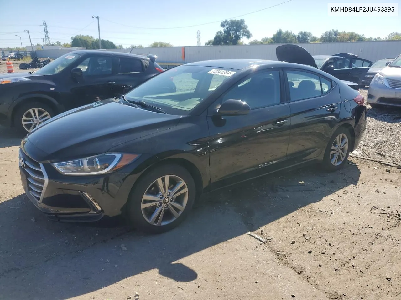 2018 Hyundai Elantra Sel VIN: KMHD84LF2JU493395 Lot: 73044264