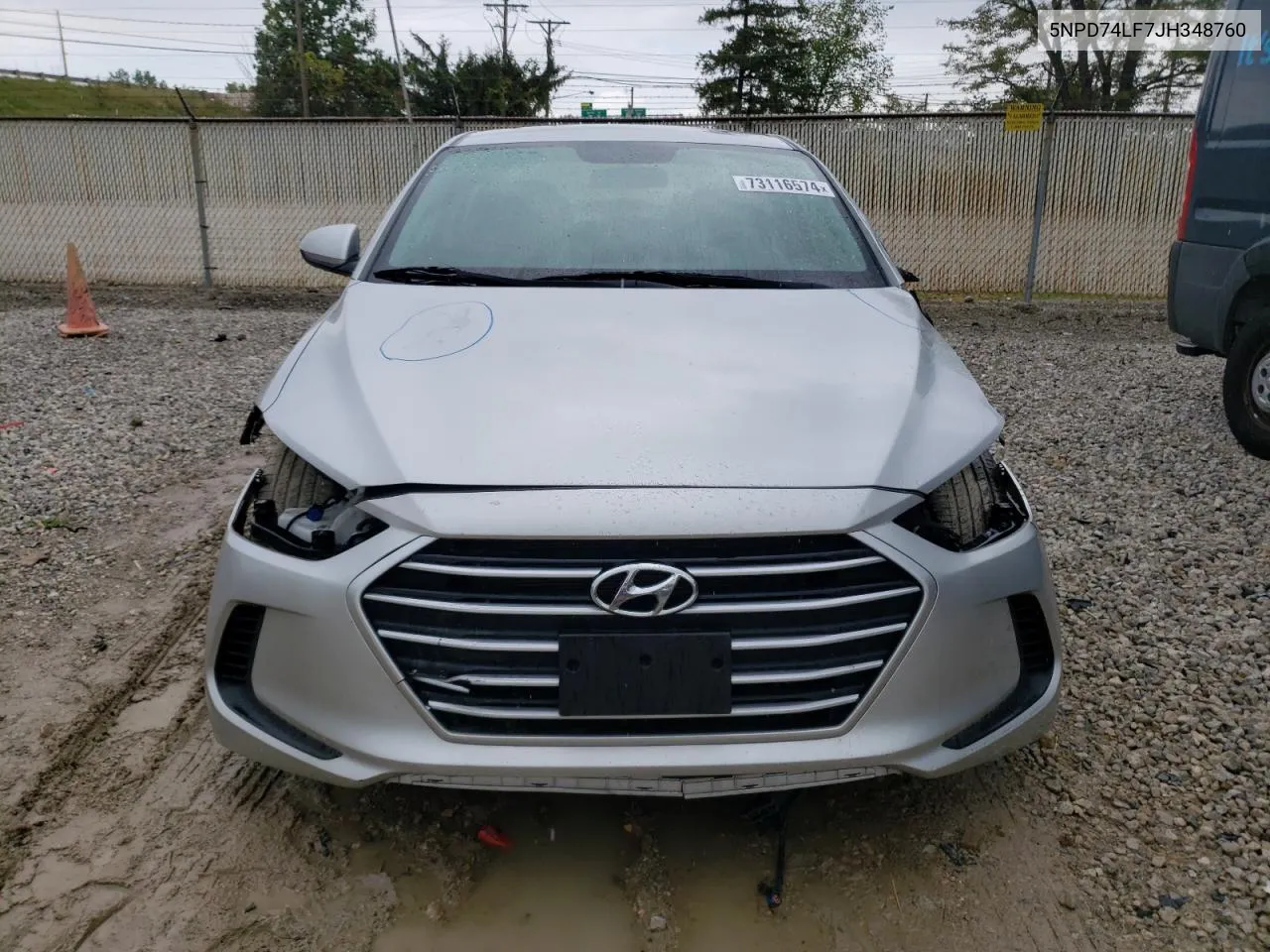 5NPD74LF7JH348760 2018 Hyundai Elantra Se