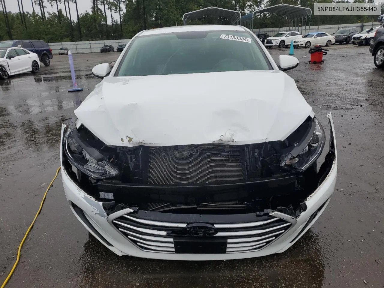 2018 Hyundai Elantra Sel VIN: 5NPD84LF6JH355440 Lot: 73133584