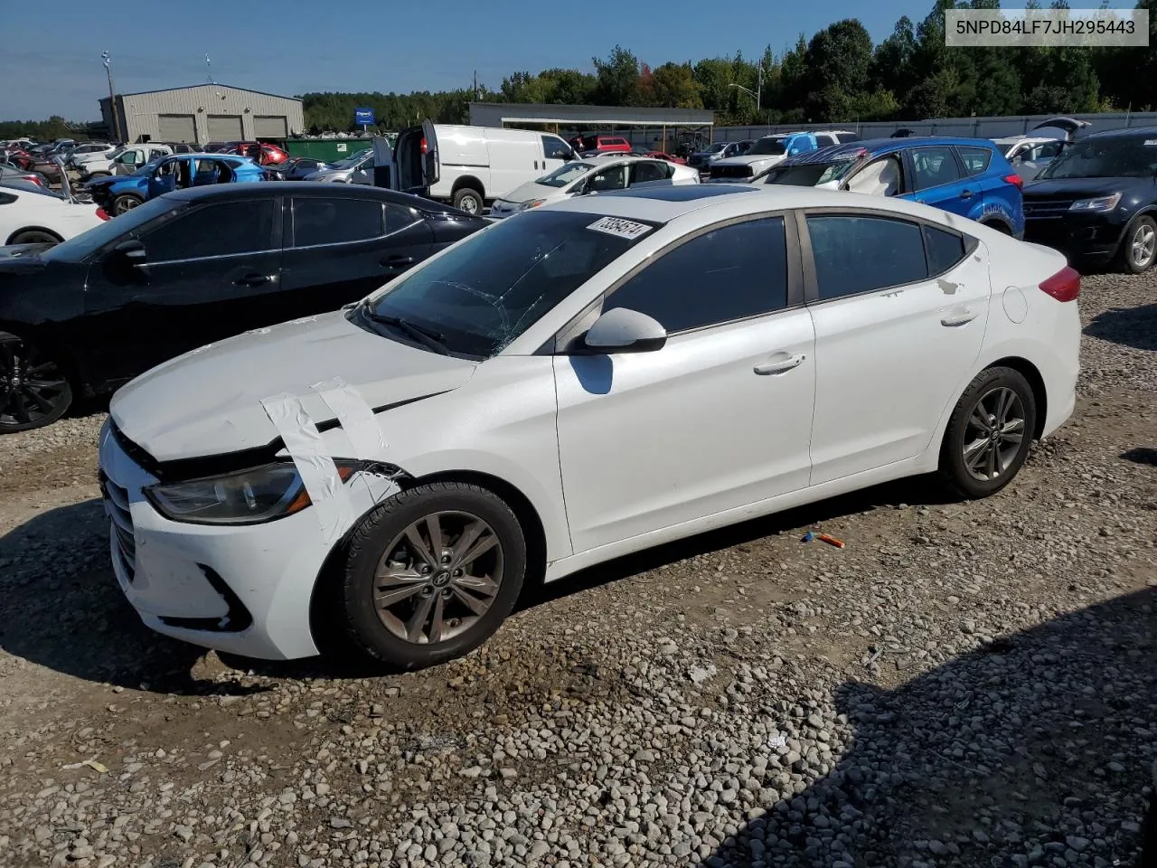 5NPD84LF7JH295443 2018 Hyundai Elantra Sel