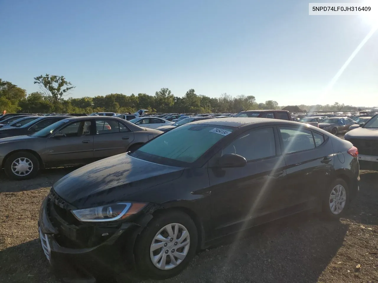 2018 Hyundai Elantra Se VIN: 5NPD74LF0JH316409 Lot: 73454134