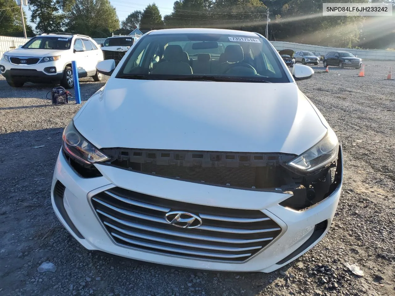 5NPD84LF6JH233242 2018 Hyundai Elantra Sel