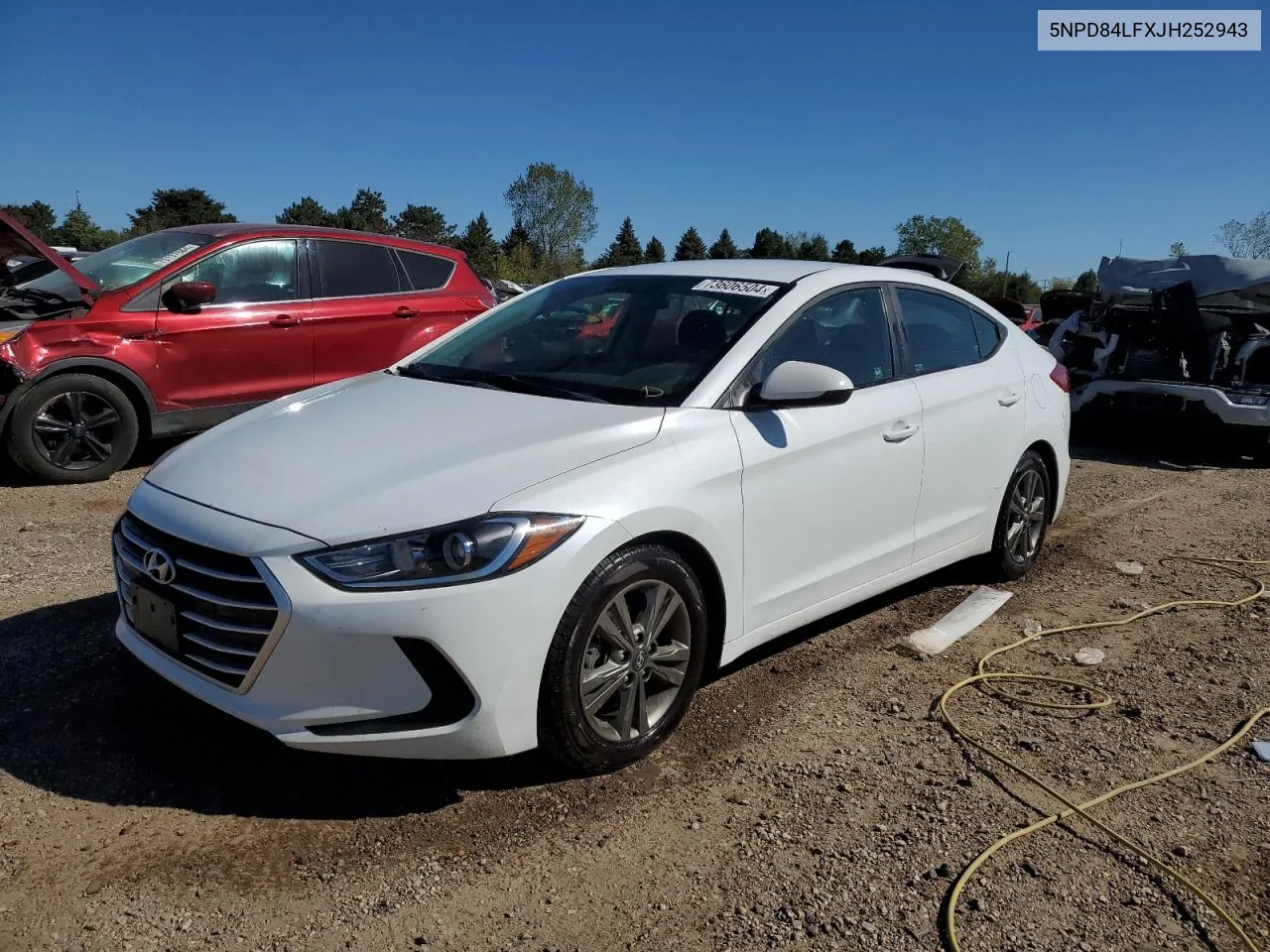 2018 Hyundai Elantra Sel VIN: 5NPD84LFXJH252943 Lot: 73606504