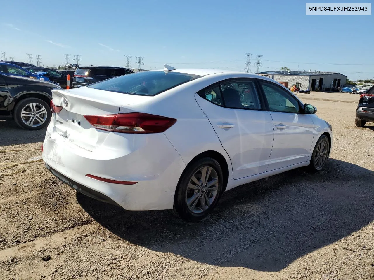 2018 Hyundai Elantra Sel VIN: 5NPD84LFXJH252943 Lot: 73606504