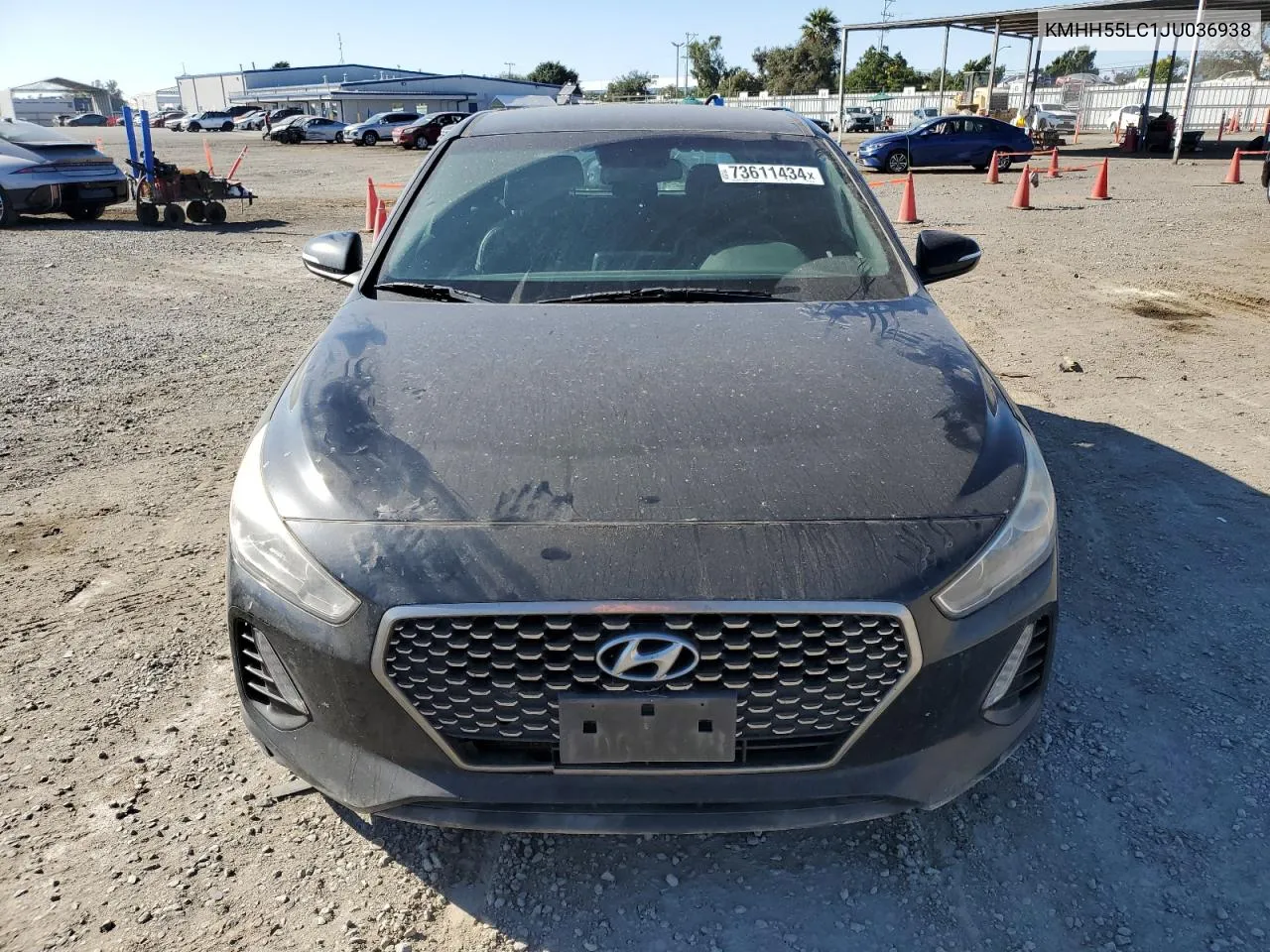 2018 Hyundai Elantra Gt Sport VIN: KMHH55LC1JU036938 Lot: 73611434