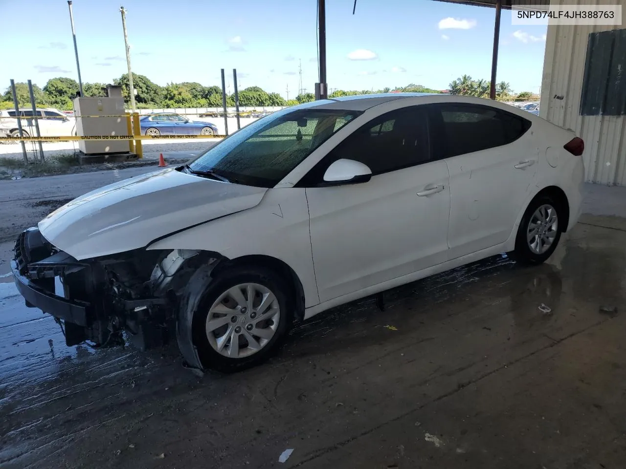 5NPD74LF4JH388763 2018 Hyundai Elantra Se