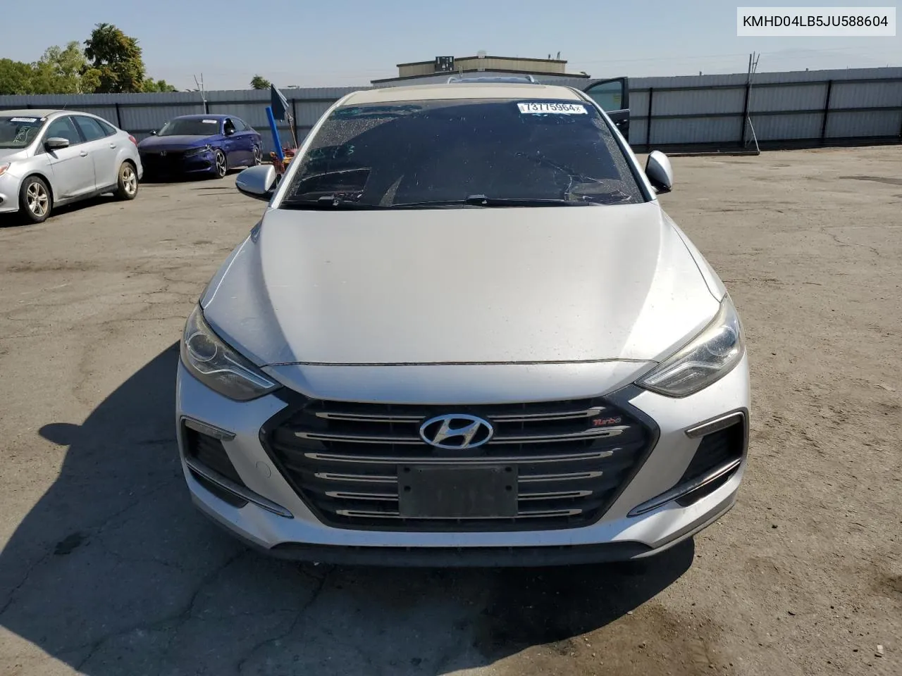 2018 Hyundai Elantra Sport VIN: KMHD04LB5JU588604 Lot: 73775964