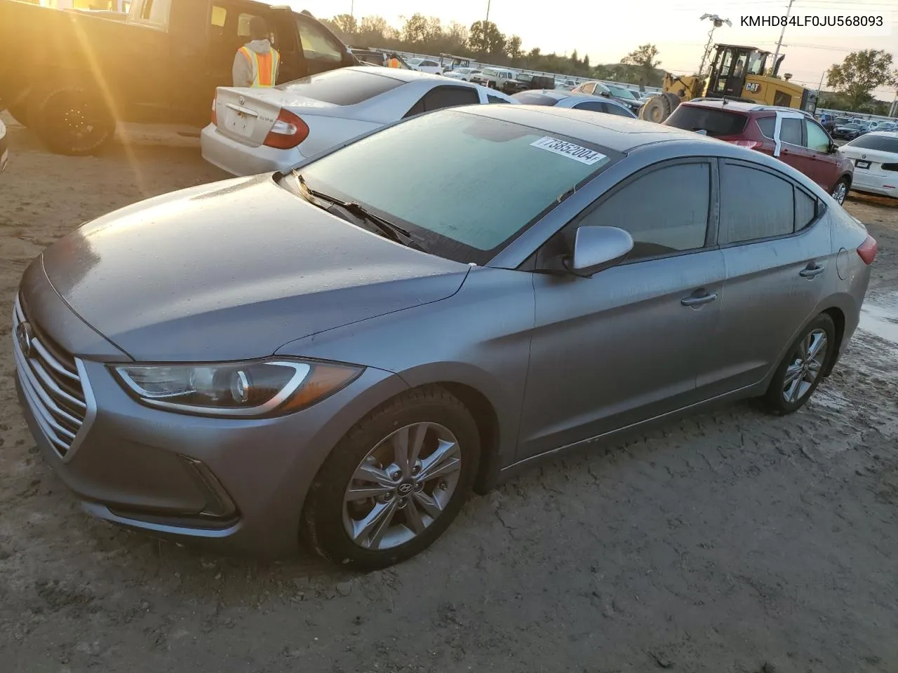 2018 Hyundai Elantra Sel VIN: KMHD84LF0JU568093 Lot: 73852004