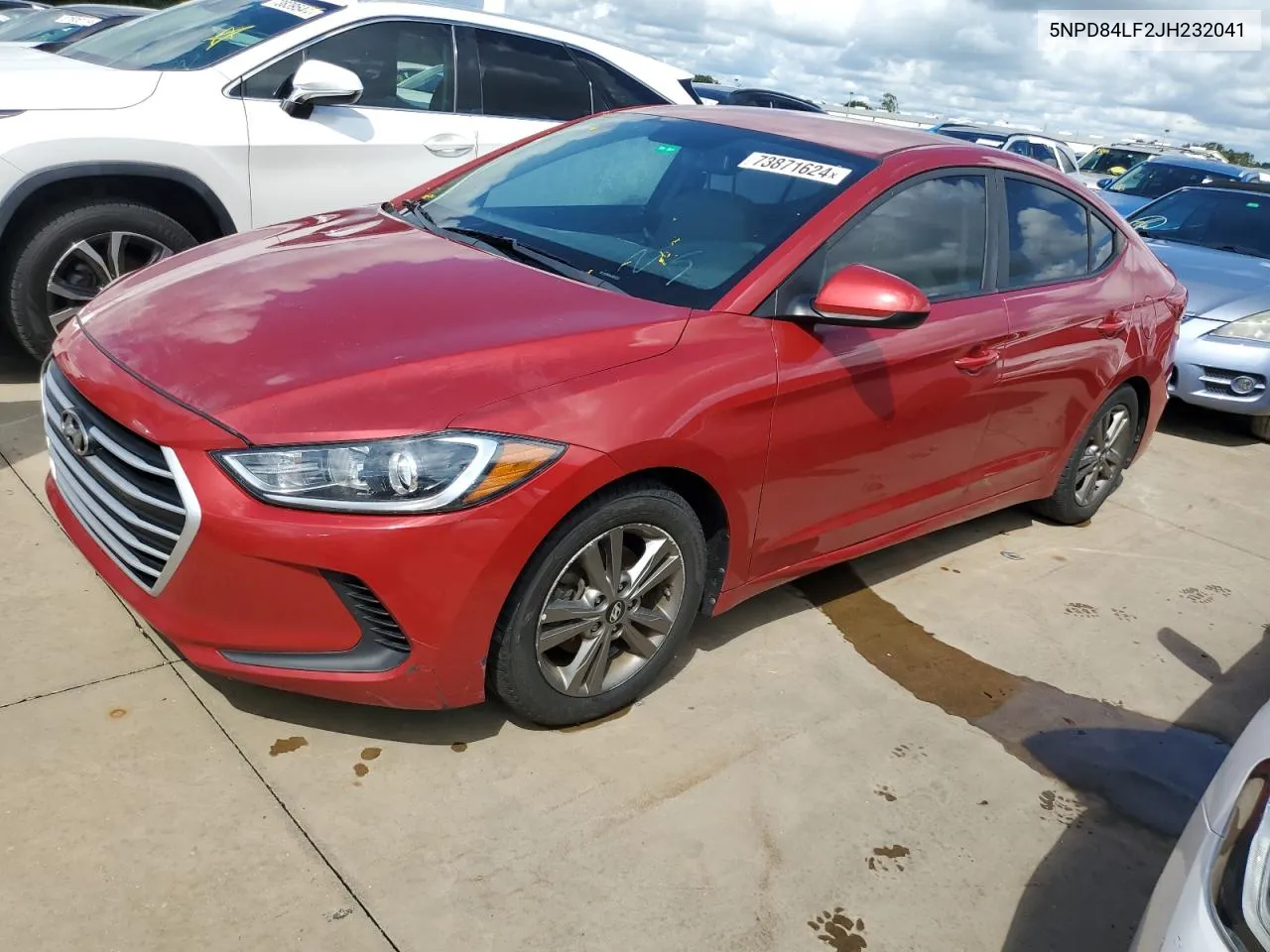 2018 Hyundai Elantra Sel VIN: 5NPD84LF2JH232041 Lot: 73871624