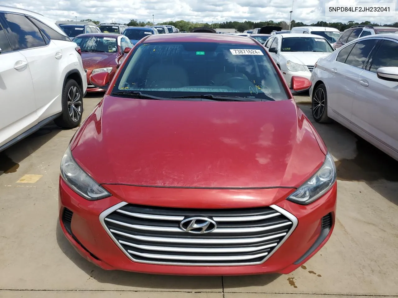 2018 Hyundai Elantra Sel VIN: 5NPD84LF2JH232041 Lot: 73871624