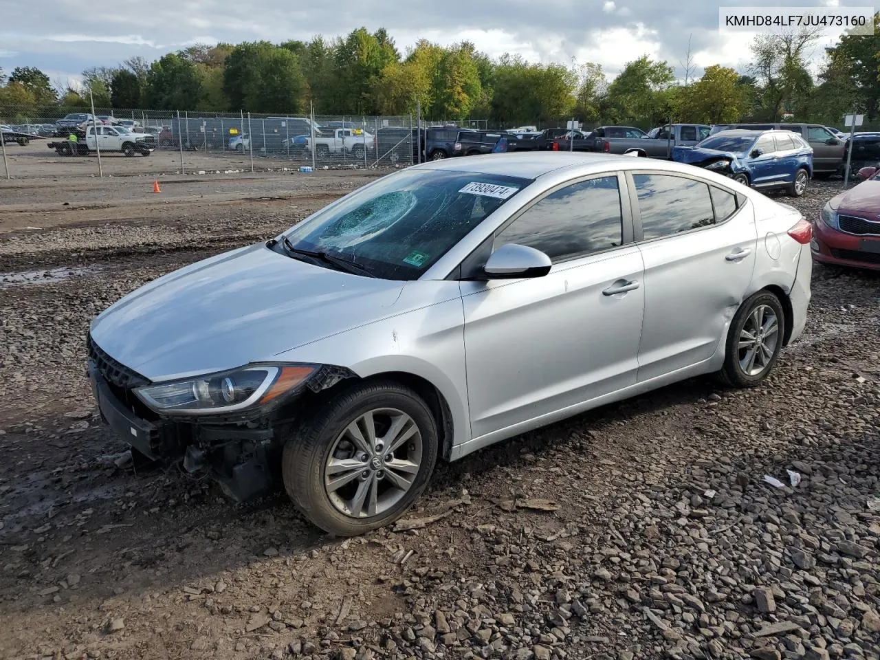 2018 Hyundai Elantra Sel VIN: KMHD84LF7JU473160 Lot: 73930474