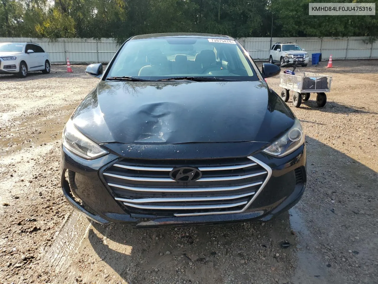 KMHD84LF0JU475316 2018 Hyundai Elantra Sel