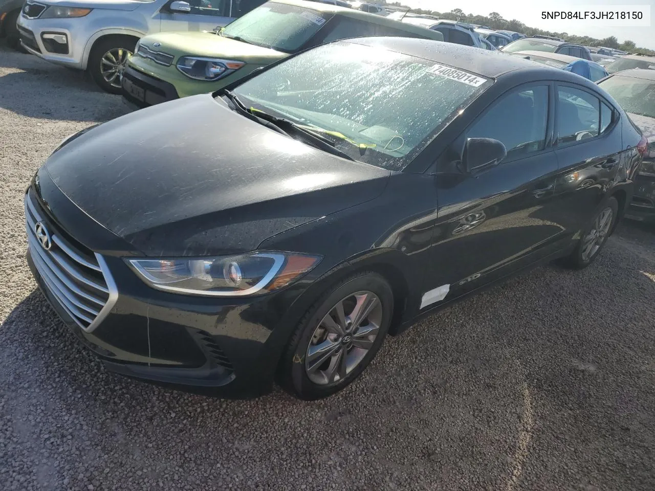 2018 Hyundai Elantra Sel VIN: 5NPD84LF3JH218150 Lot: 74085014