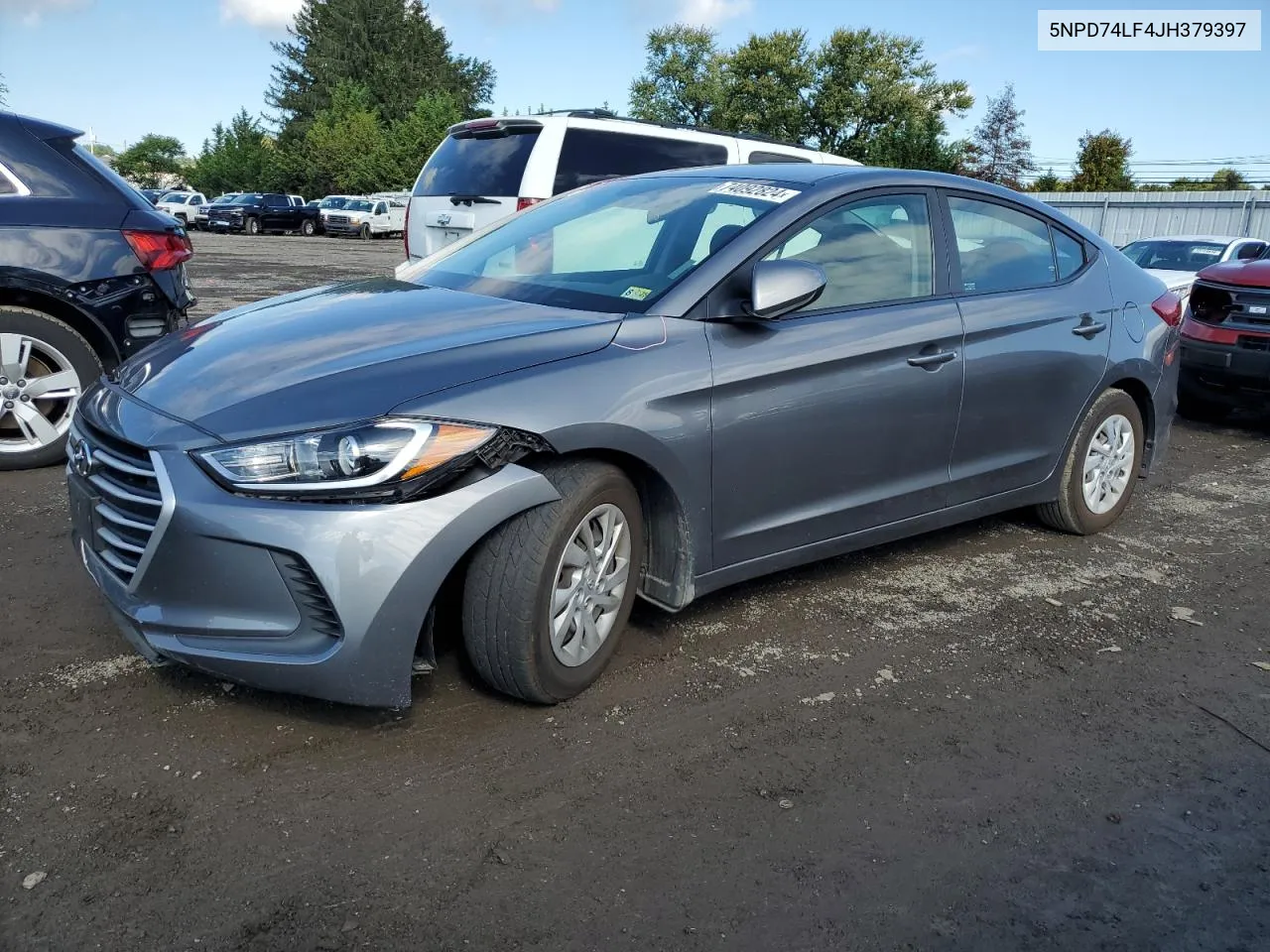 2018 Hyundai Elantra Se VIN: 5NPD74LF4JH379397 Lot: 74092824