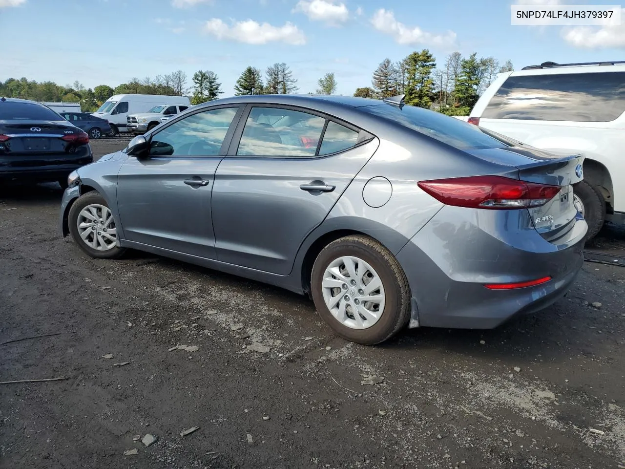 2018 Hyundai Elantra Se VIN: 5NPD74LF4JH379397 Lot: 74092824