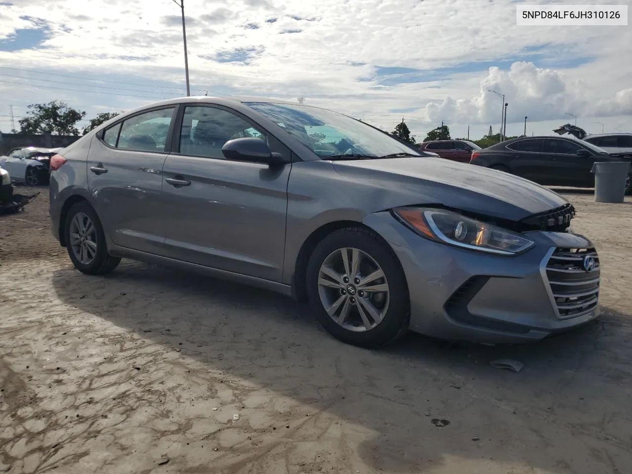 2018 Hyundai Elantra Sel VIN: 5NPD84LF6JH310126 Lot: 74611154