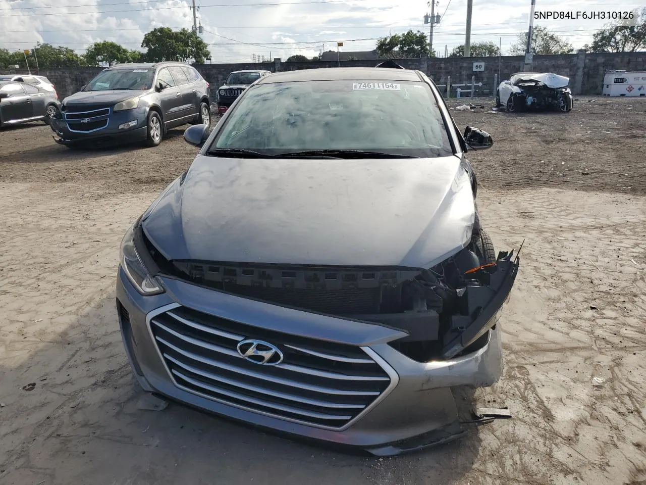 2018 Hyundai Elantra Sel VIN: 5NPD84LF6JH310126 Lot: 74611154