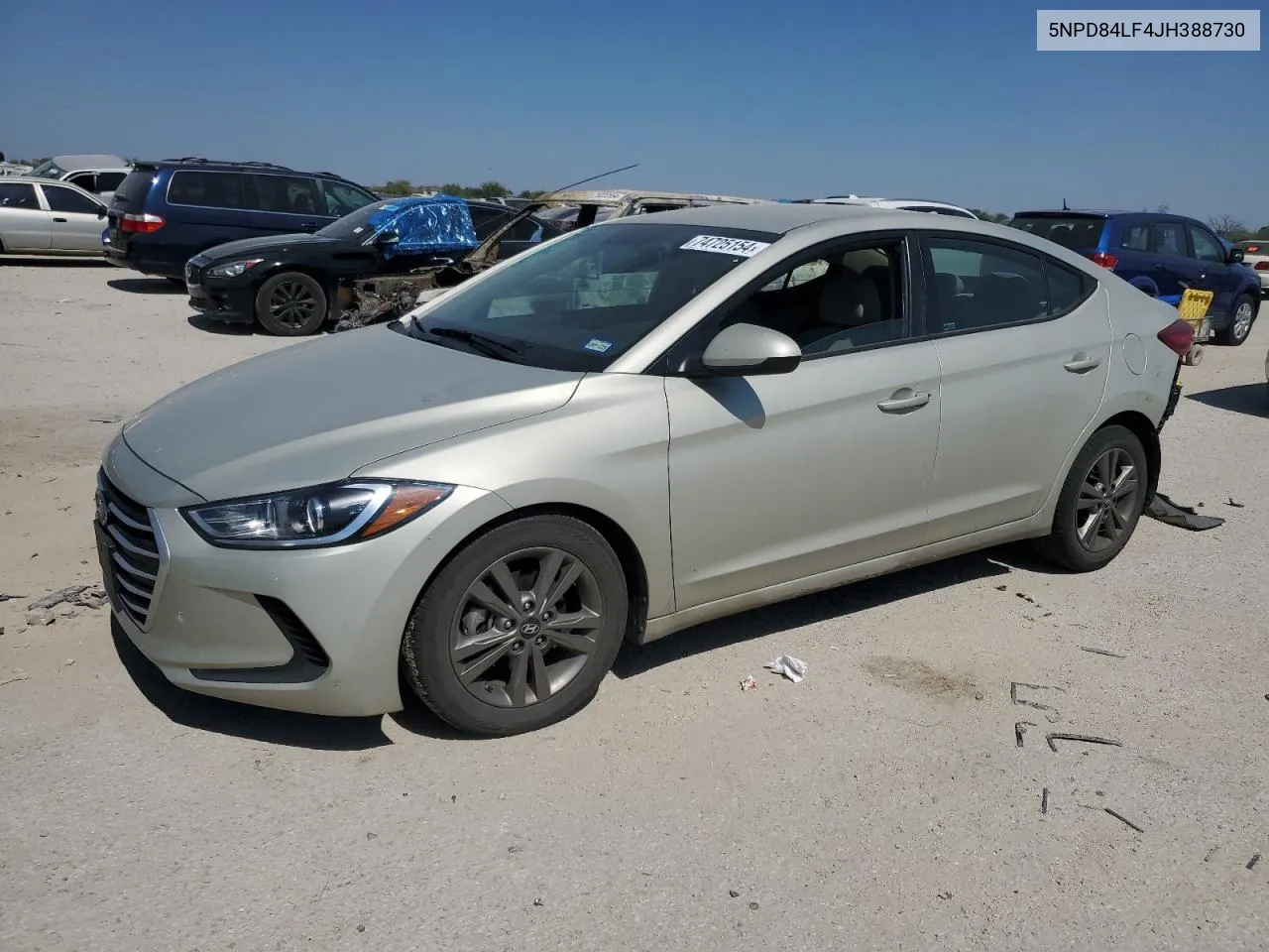 2018 Hyundai Elantra Sel VIN: 5NPD84LF4JH388730 Lot: 74725154