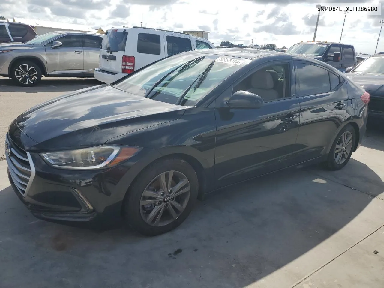 2018 Hyundai Elantra Sel VIN: 5NPD84LFXJH286980 Lot: 74850314