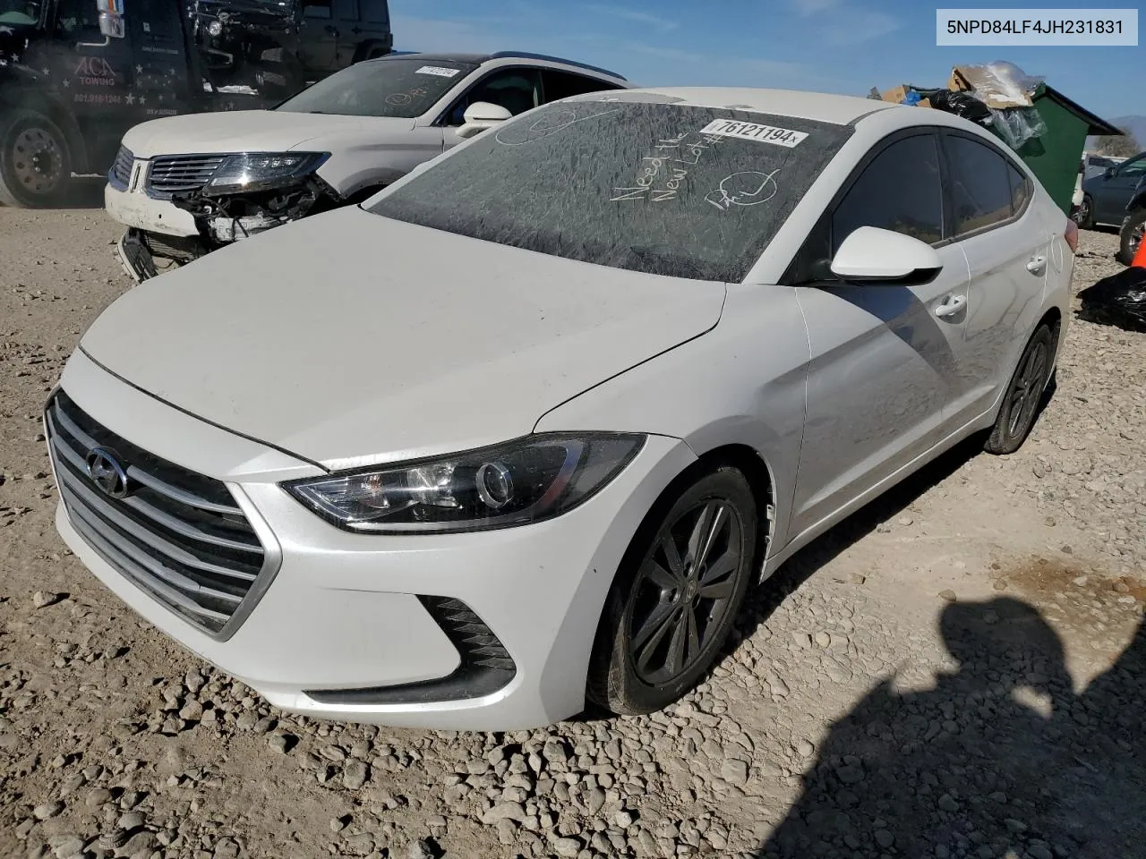 2018 Hyundai Elantra Sel VIN: 5NPD84LF4JH231831 Lot: 76121194