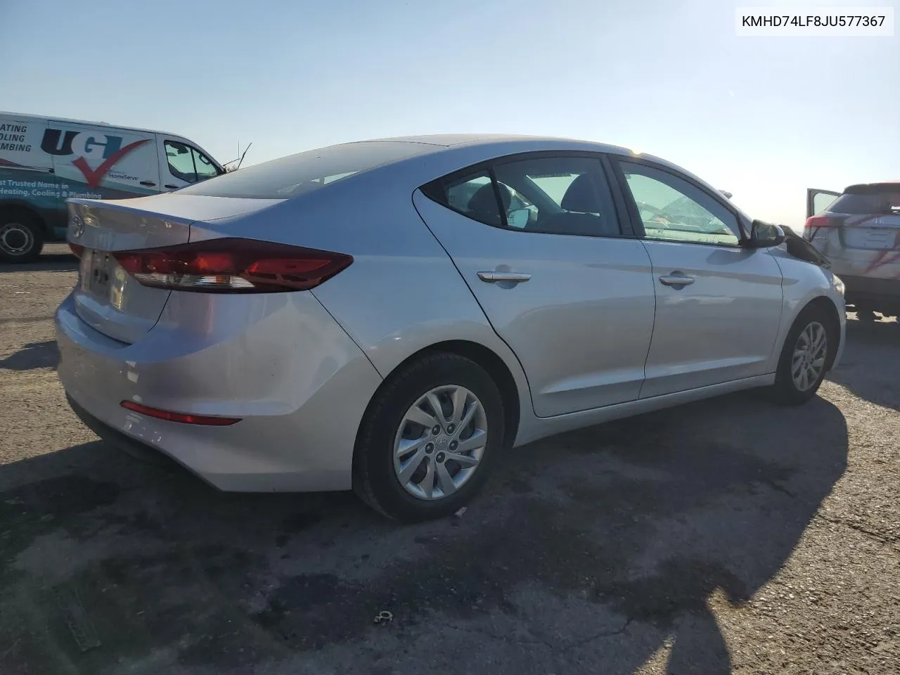 2018 Hyundai Elantra Se VIN: KMHD74LF8JU577367 Lot: 76631004