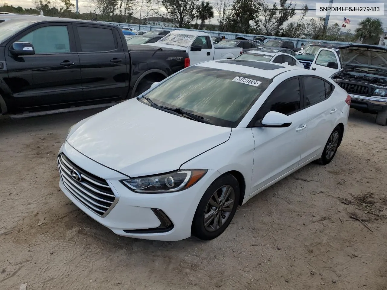 5NPD84LF5JH279483 2018 Hyundai Elantra Sel