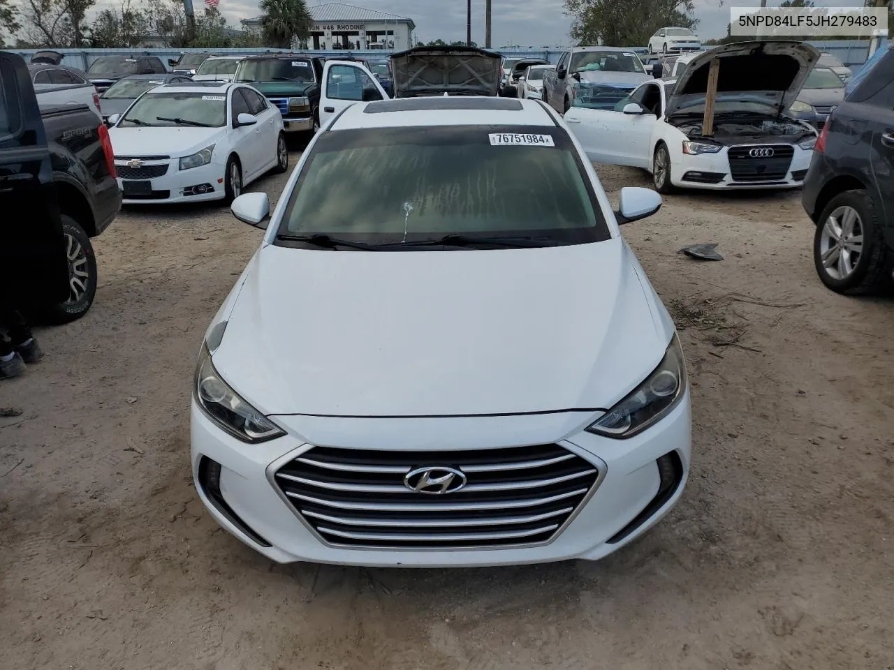 5NPD84LF5JH279483 2018 Hyundai Elantra Sel