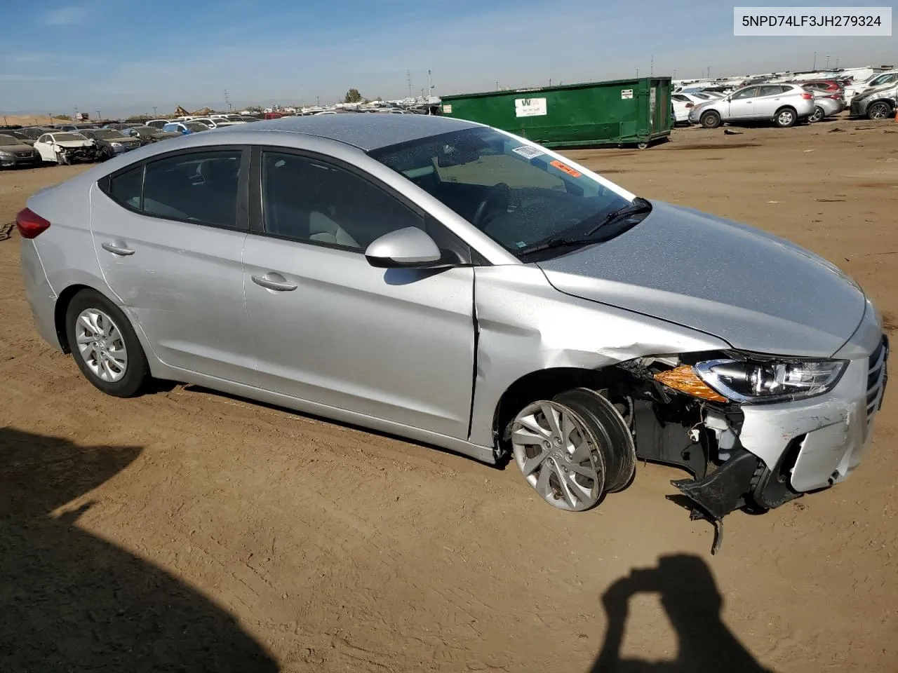 2018 Hyundai Elantra Se VIN: 5NPD74LF3JH279324 Lot: 77000314