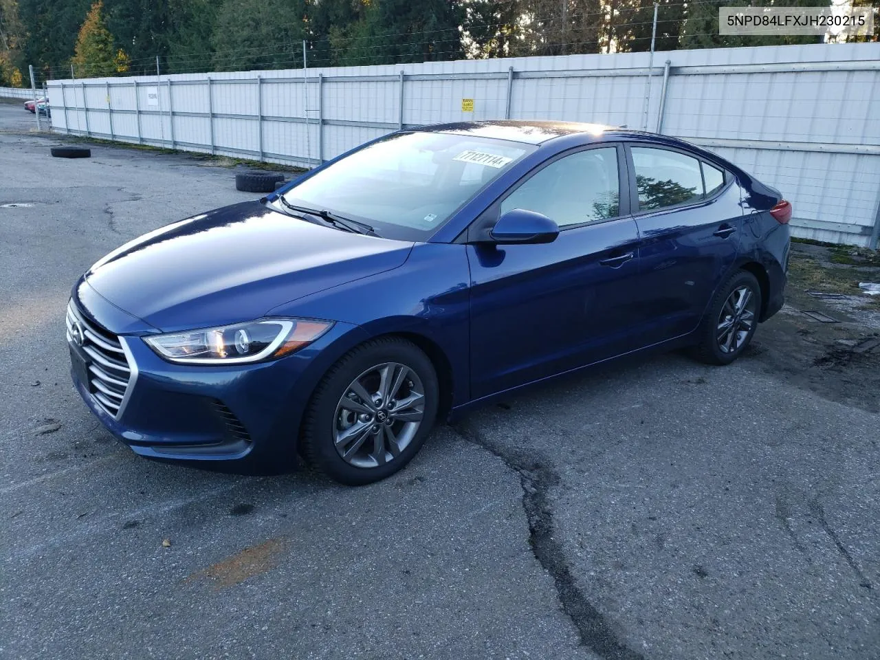 5NPD84LFXJH230215 2018 Hyundai Elantra Sel