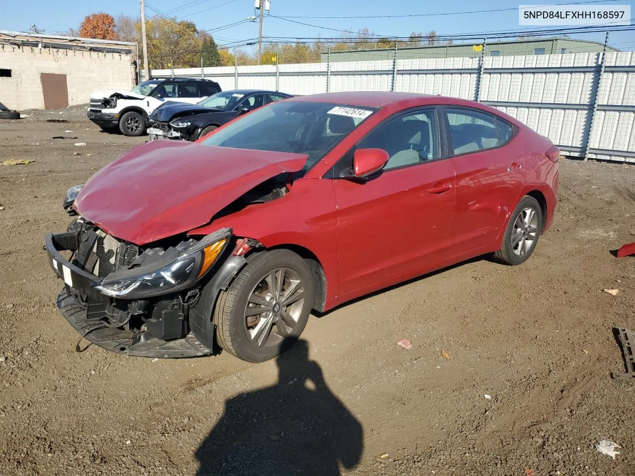 2018 Hyundai Elantra Se VIN: 5NPD84LFXHH168597 Lot: 77142614