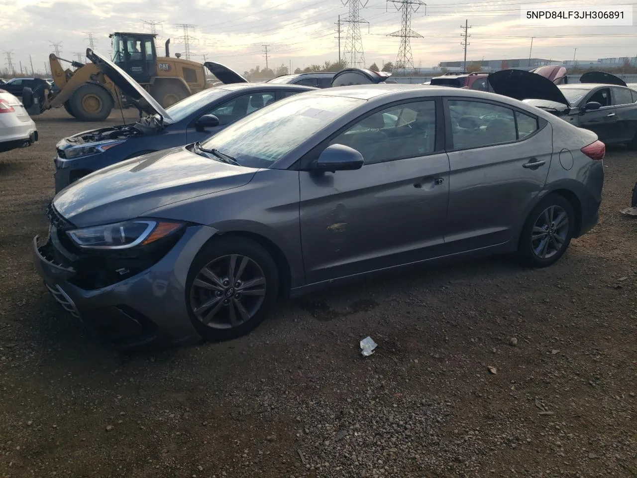 2018 Hyundai Elantra Sel VIN: 5NPD84LF3JH306891 Lot: 77173464